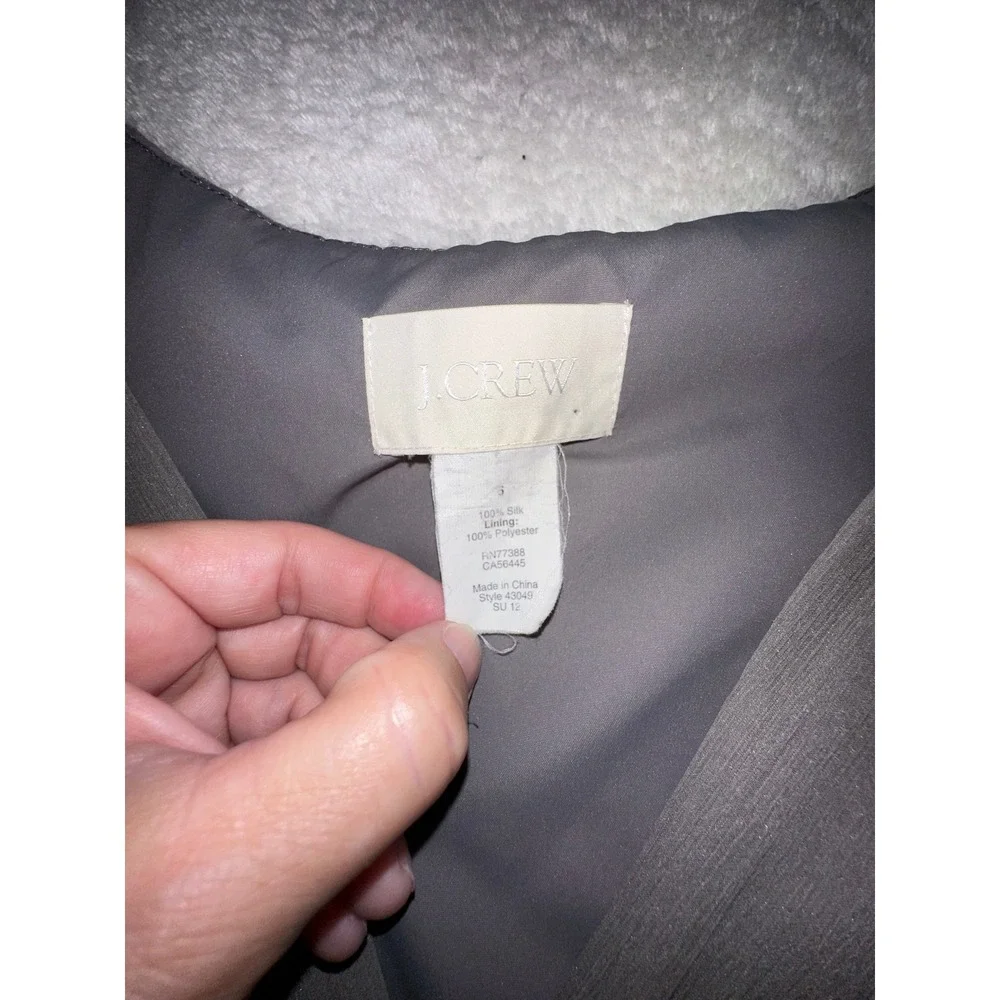 J.‎ Crew Gray Dress Sleeveless V-Neck Party Cocktail Casual Size 6